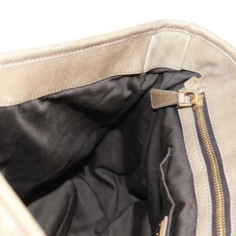 【日本直送】Miu Miu Matelasse 手提包 皮革 2way 米色 金 正品 163285V-25