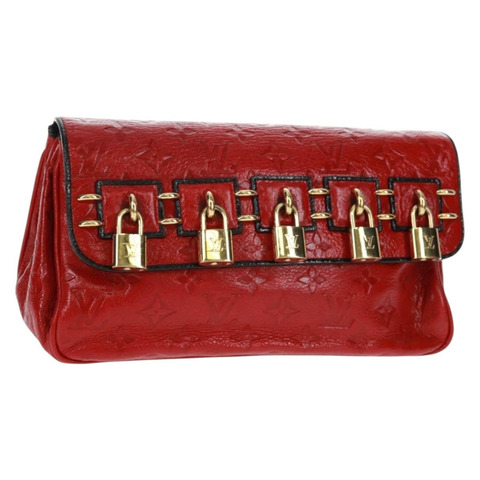 路易威登 Monogram 手拿包 紅色 LV 正品 159874SAV