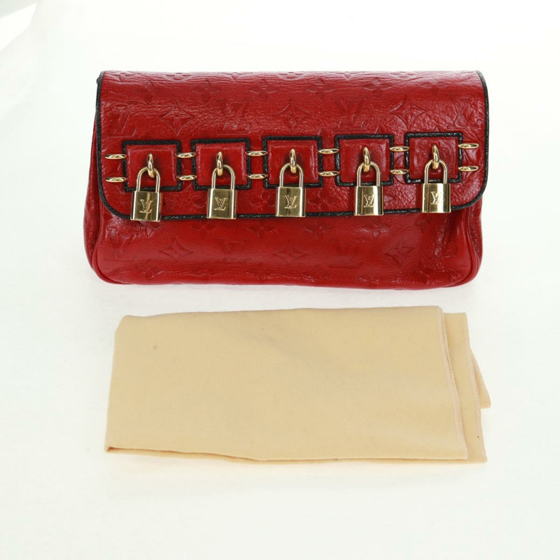 【日本直送】路易威登 Monogram 紅色手拿包 LV 正品 159874SAV-11