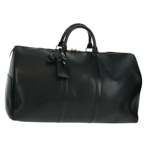 路易威登 Epi Keepall 50 波士頓包 黑色 M42962 LV 正品 158209V