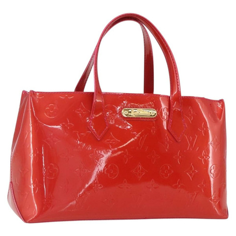 路易威登 Monogram Vernis Wilshire Boulevard 手袋 Rose Pop M93643 正品 162013