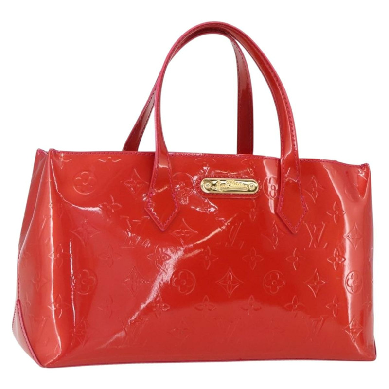 【日本直送】路易威登 Monogram Vernis Wilshire Boulevard 手袋 Rose Pop M93643 正品 162013-0