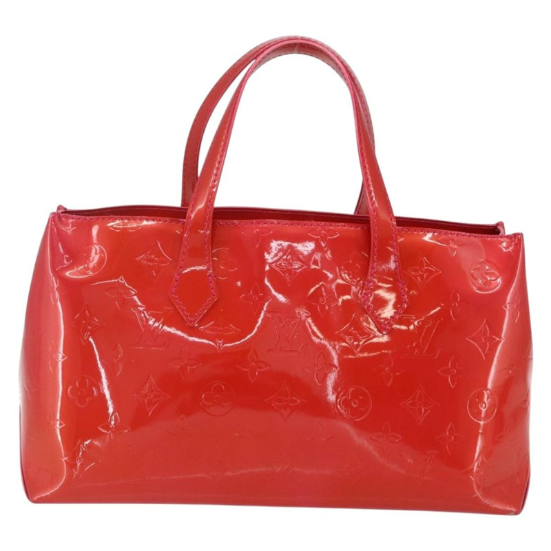 【日本直送】路易威登 Monogram Vernis Wilshire Boulevard 手袋 Rose Pop M93643 正品 162013-1