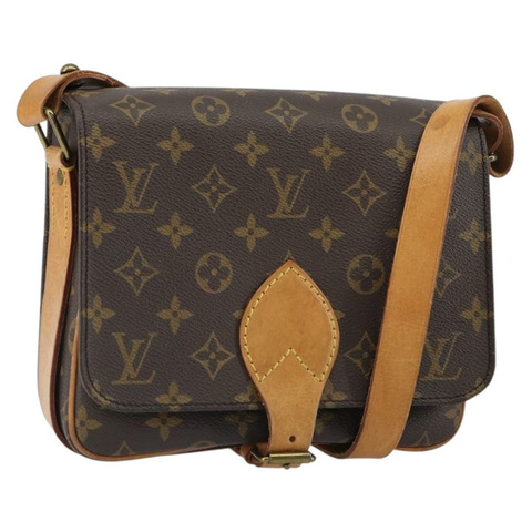 路易威登 Monogram Cartouchiere MM 肩背包 M51253 LV Auth 161847