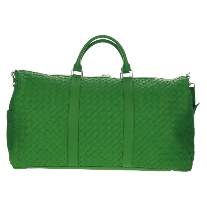 【日本直送】BOTTEGA VENETA MAXI INTRECCIATO 包皮革 2way 綠色銀色正品 yk20171AV-1