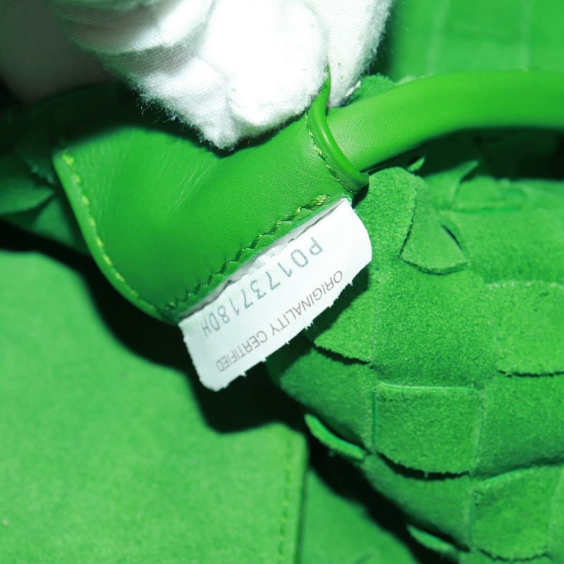 【日本直送】BOTTEGA VENETA MAXI INTRECCIATO 包皮革 2way 綠色銀色正品 yk20171AV-10