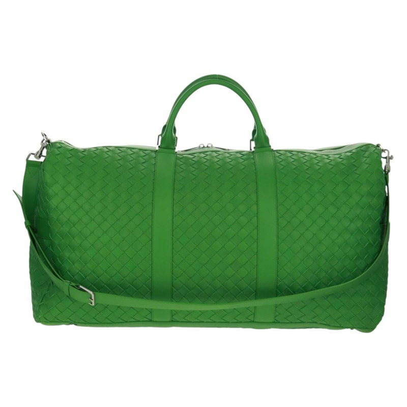 【日本直送】BOTTEGA VENETA MAXI INTRECCIATO 包皮革 2way 綠色銀色正品 yk20171AV-12