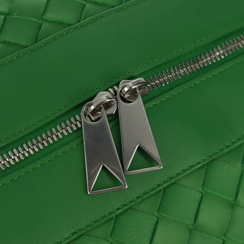 【日本直送】BOTTEGA VENETA MAXI INTRECCIATO 包皮革 2way 綠色銀色正品 yk20171AV-20