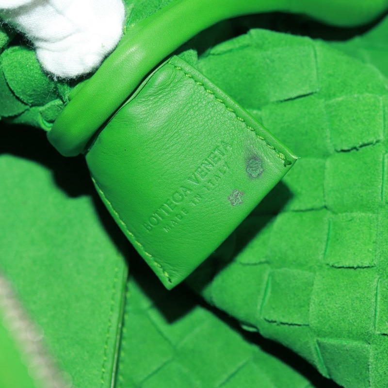 【日本直送】BOTTEGA VENETA MAXI INTRECCIATO 包皮革 2way 綠色銀色正品 yk20171AV-23