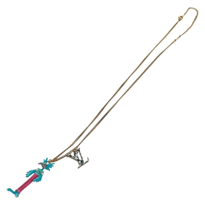 【日本直送】路易威登 Zoom-kun LV 動物項鍊 金屬金色 MP2928 正品 162894M-1