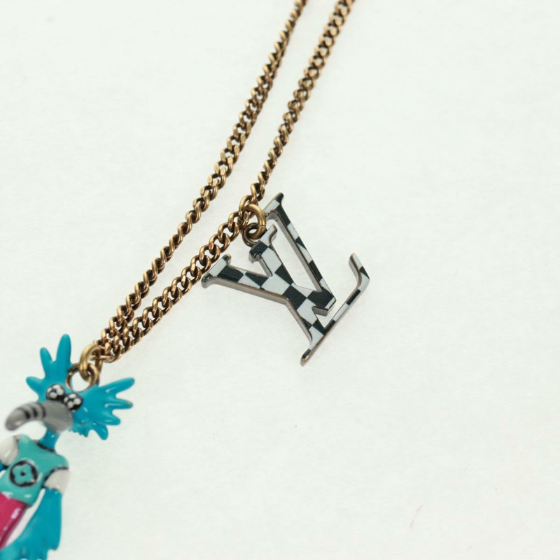 【日本直送】路易威登 Zoom-kun LV 動物項鍊 金屬金色 MP2928 正品 162894M-3