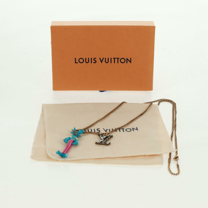 【日本直送】路易威登 Zoom-kun LV 動物項鍊 金屬金色 MP2928 正品 162894M-11