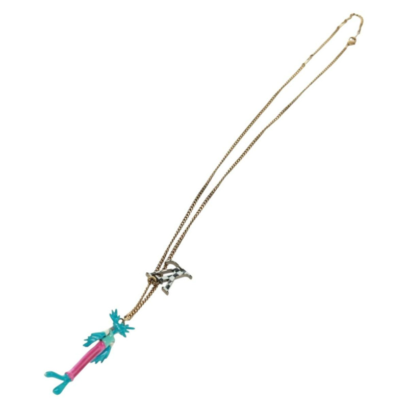 【日本直送】路易威登 Zoom-kun LV 動物項鍊 金屬金色 MP2928 正品 162894M-12