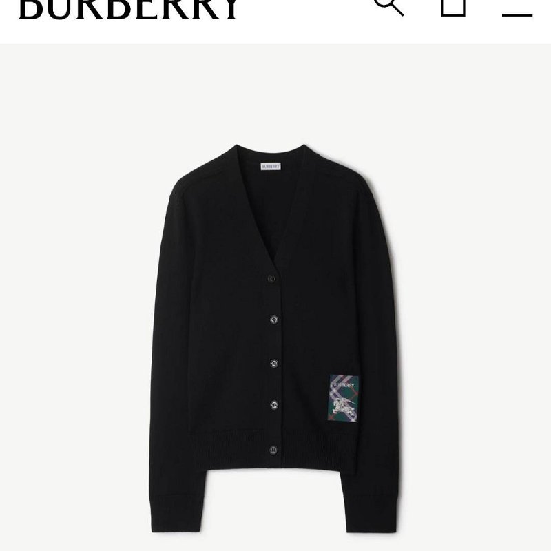 💎Han's house精品服飾💎 Burberry 羊毛 100% 針織 開衫 外套  原價39900-1