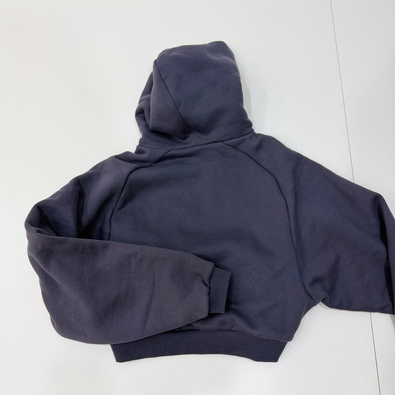 FEAR OF GOD ESSENTIALS Cropped 海軍藍 短版 連帽衫 連帽T  帽T-8