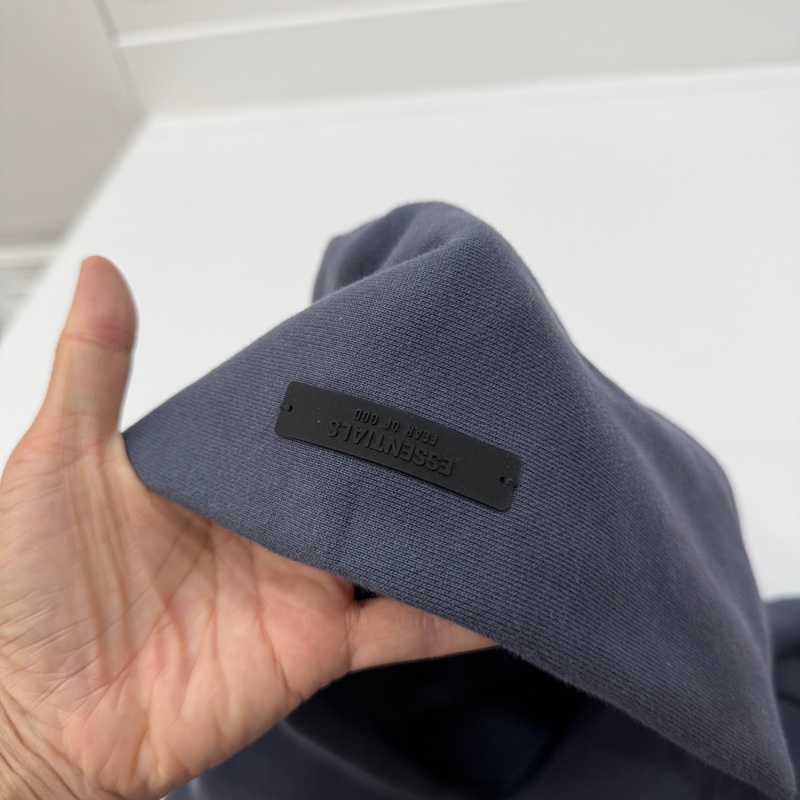 FEAR OF GOD ESSENTIALS Cropped 海軍藍 短版 連帽衫 連帽T  帽T-11