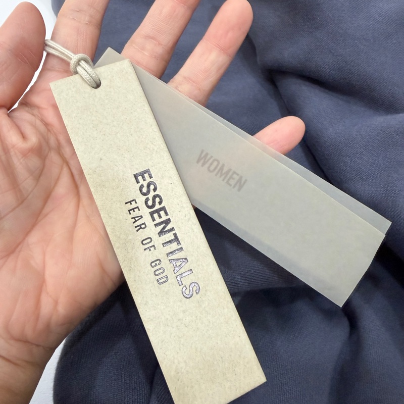 FEAR OF GOD ESSENTIALS Cropped 海軍藍 短版 連帽衫 連帽T  帽T-18