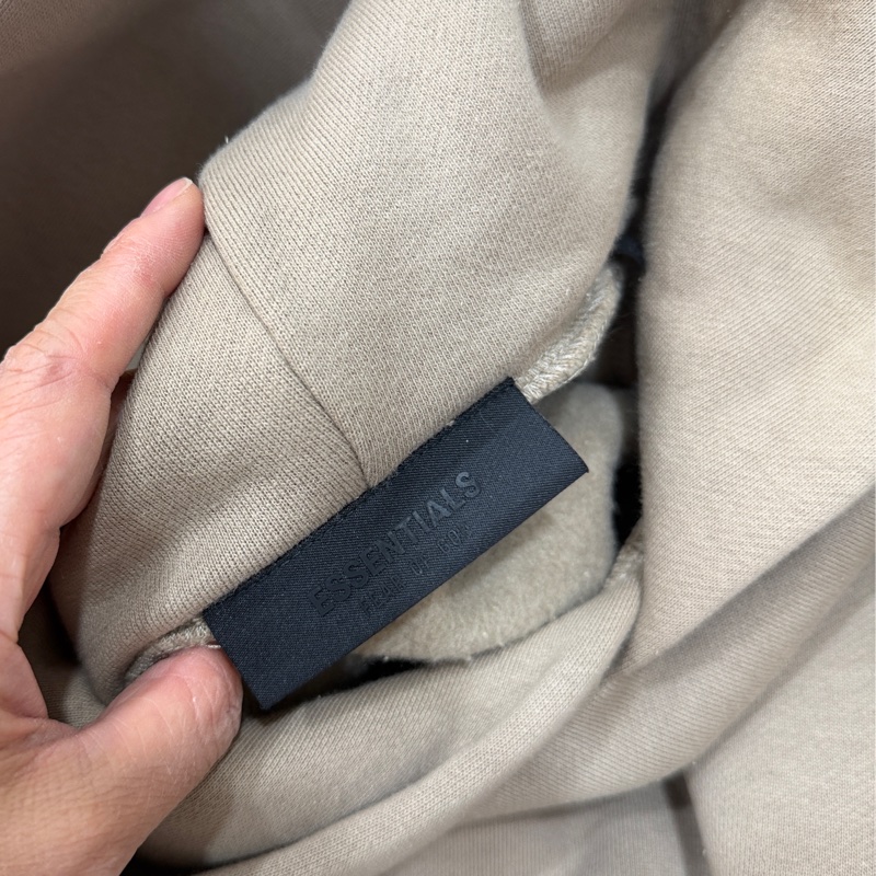 FEAR OF GOD ESSENTIALS Cropped 卡其 短版 連帽衫 連帽T  帽T-13