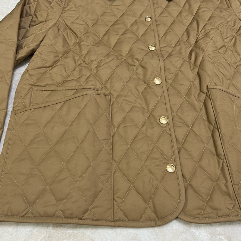 Burberry 燈芯絨衣領菱形縫線外套（雙面穿）-7