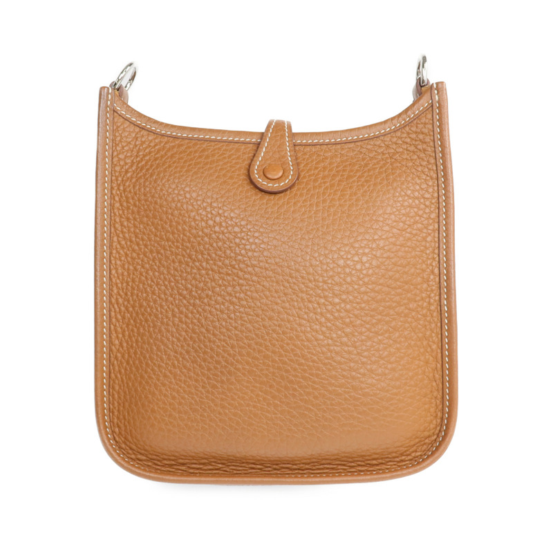 HERMES Clemence皮革Evelyne TPM 銀扣肩背袋-1