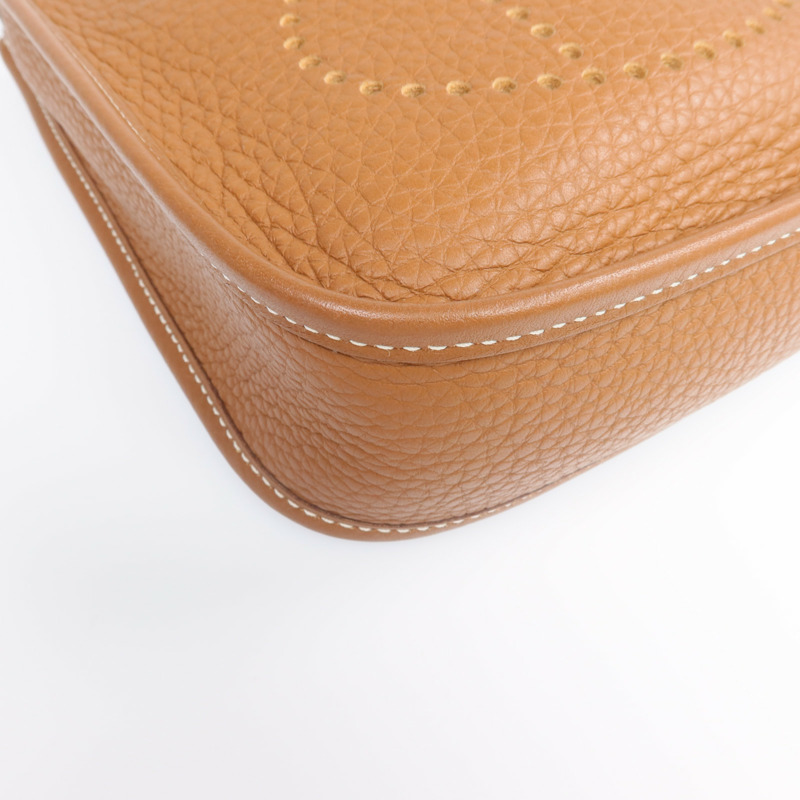 HERMES Clemence皮革Evelyne TPM 銀扣肩背袋-6