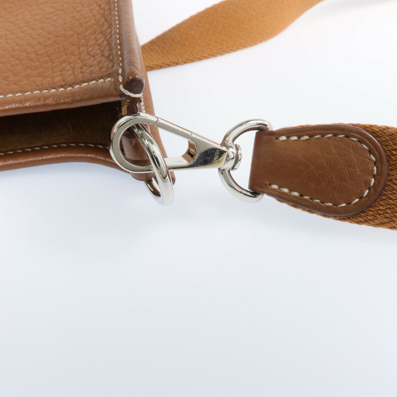 HERMES Clemence皮革Evelyne TPM 銀扣肩背袋-13