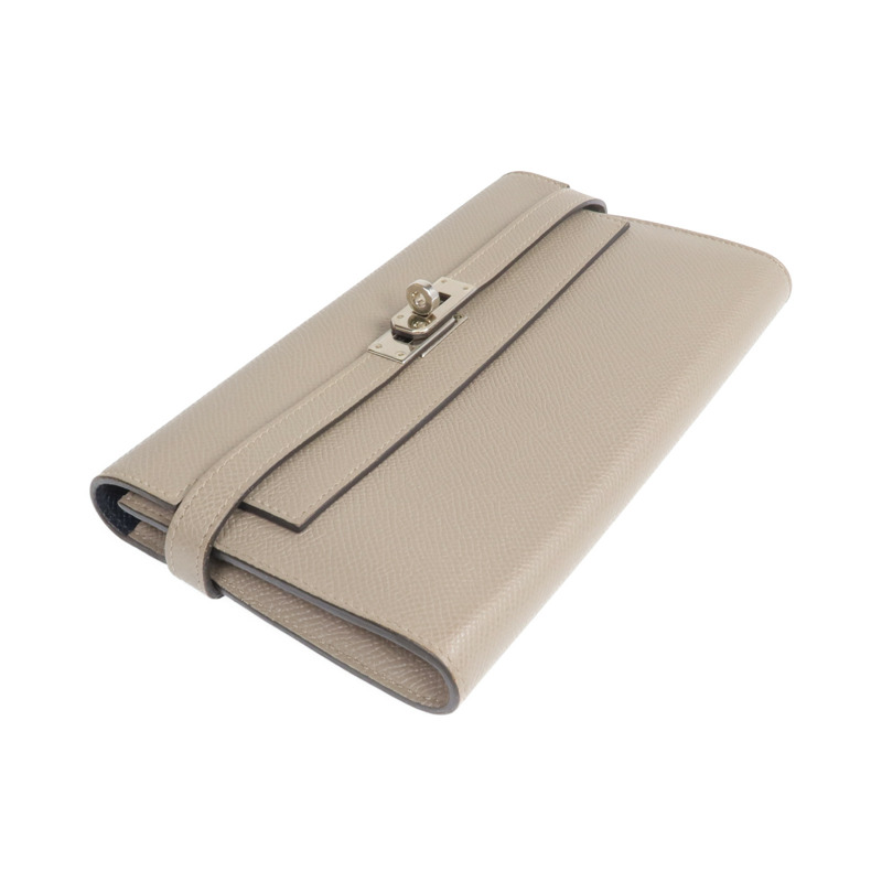 HERMES Epsom皮革Kelly Wallet金扣長錢包-3