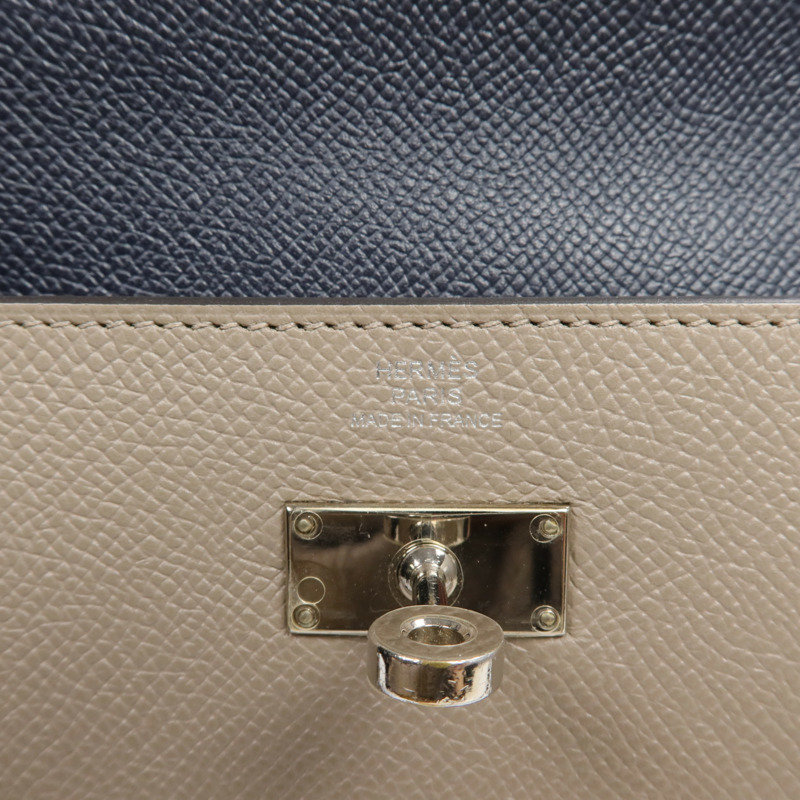 HERMES Epsom皮革Kelly Wallet金扣長錢包-13