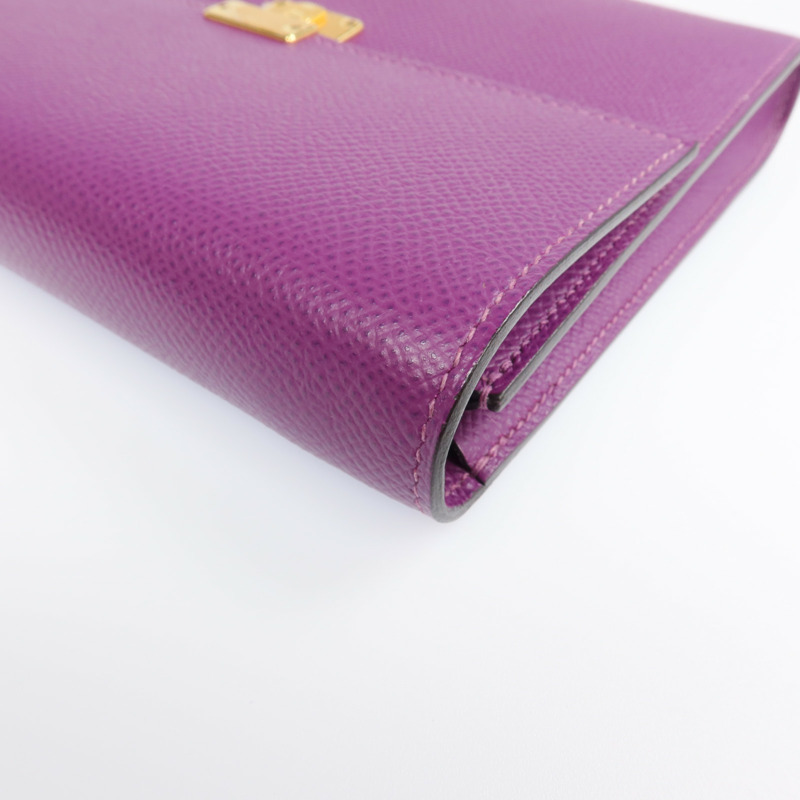 HERMES Epsom皮革Clic 16金扣肩背袋-7