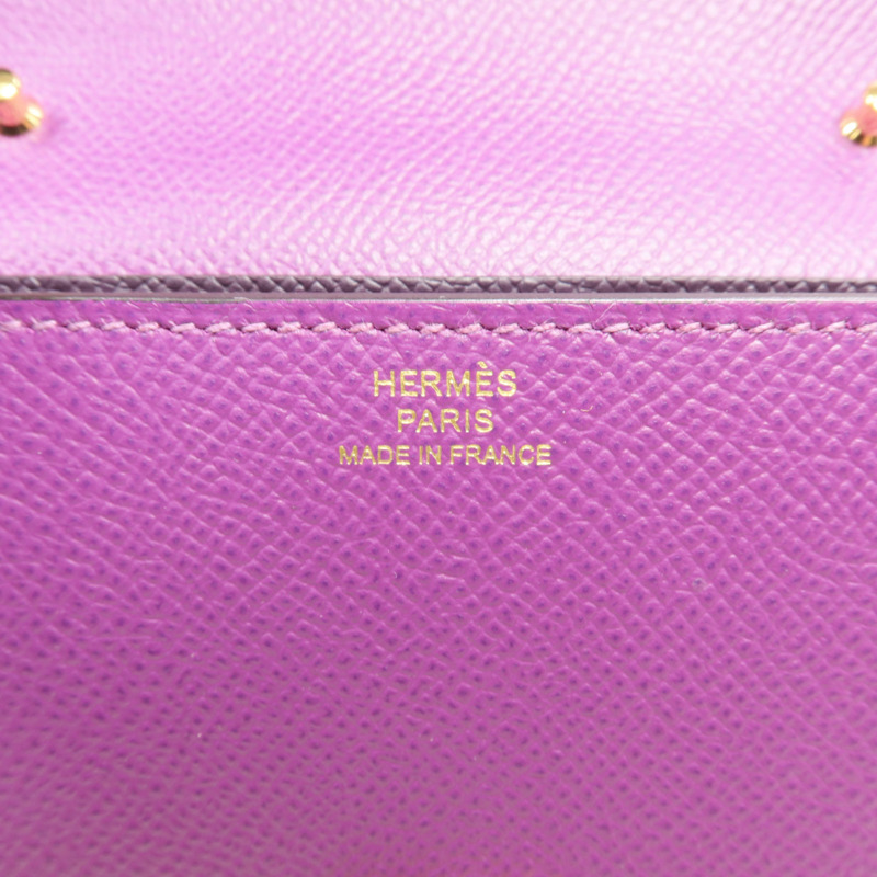 HERMES Epsom皮革Clic 16金扣肩背袋-10