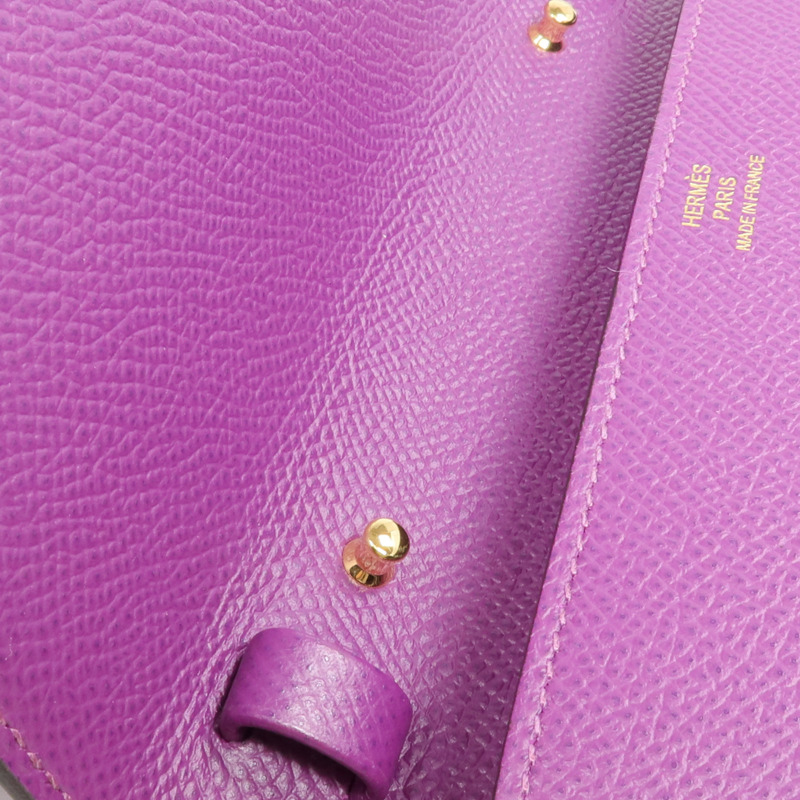 HERMES Epsom皮革Clic 16金扣肩背袋-12