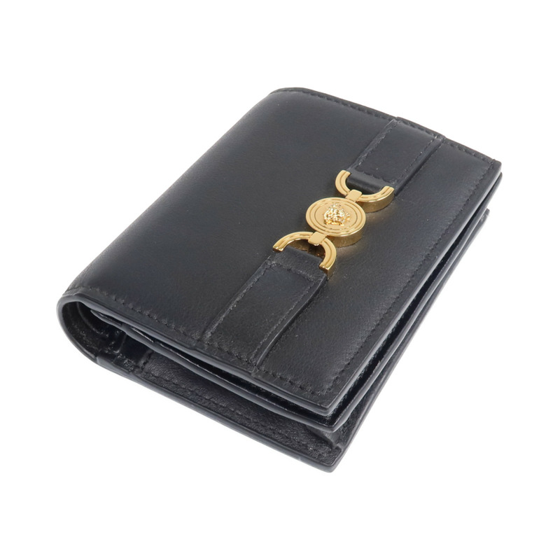 VERSACE 羊皮皮革Medusa '95 Fold Wallet 金扣錢包-4