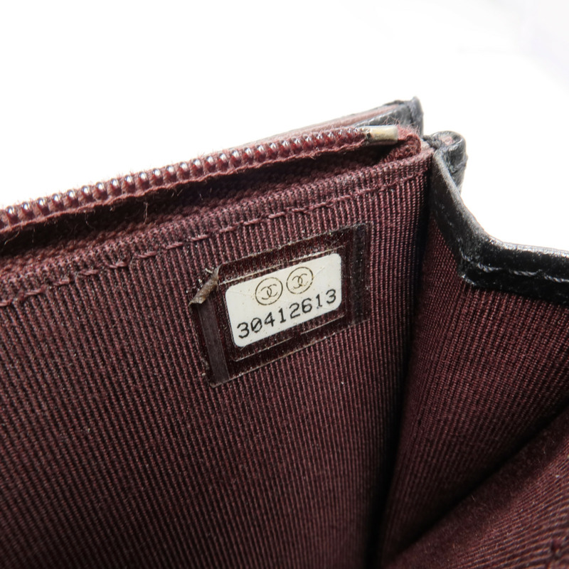 CHANEL 牛皮皮革Wallet銀扣長錢包-13