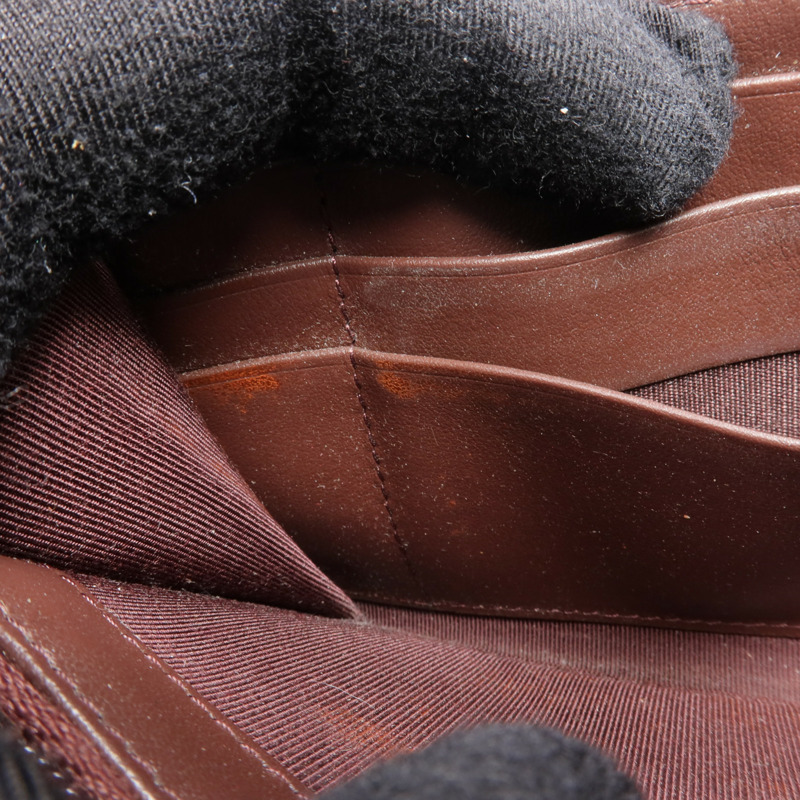 CHANEL 牛皮皮革Wallet銀扣長錢包-14