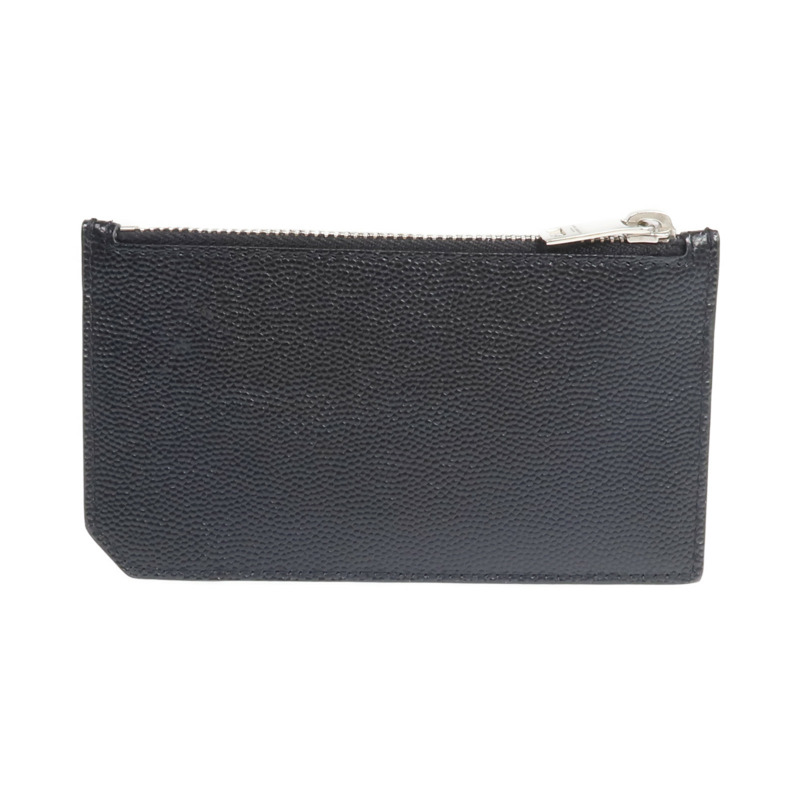 SAINT LAURENT 牛皮皮革Card Case銀扣卡片套-1