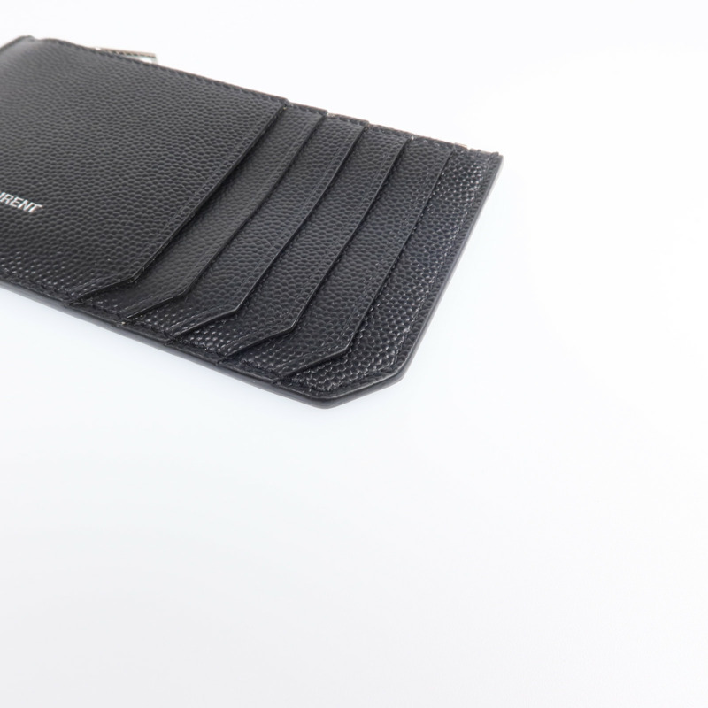 SAINT LAURENT 牛皮皮革Card Case銀扣卡片套-6