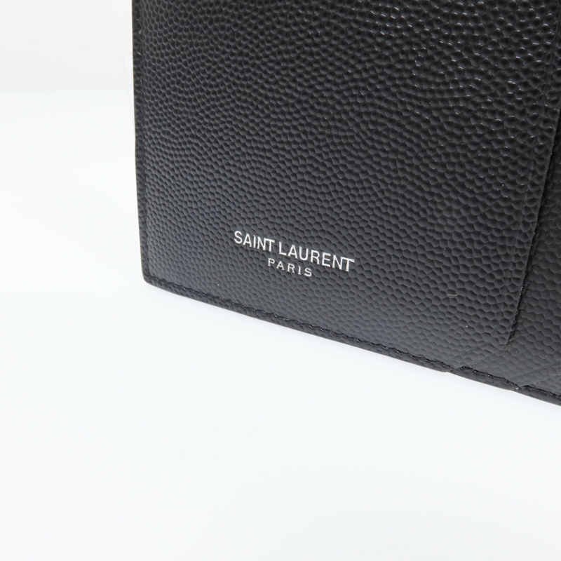 SAINT LAURENT 牛皮皮革Card Case銀扣卡片套-10