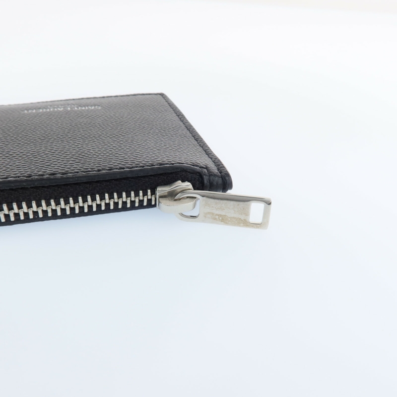 SAINT LAURENT 牛皮皮革Card Case銀扣卡片套-11