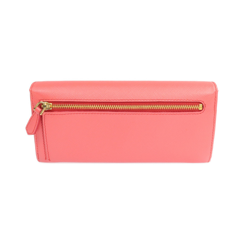 PRADA Saffiano皮革Long Wallet金扣長錢包-2