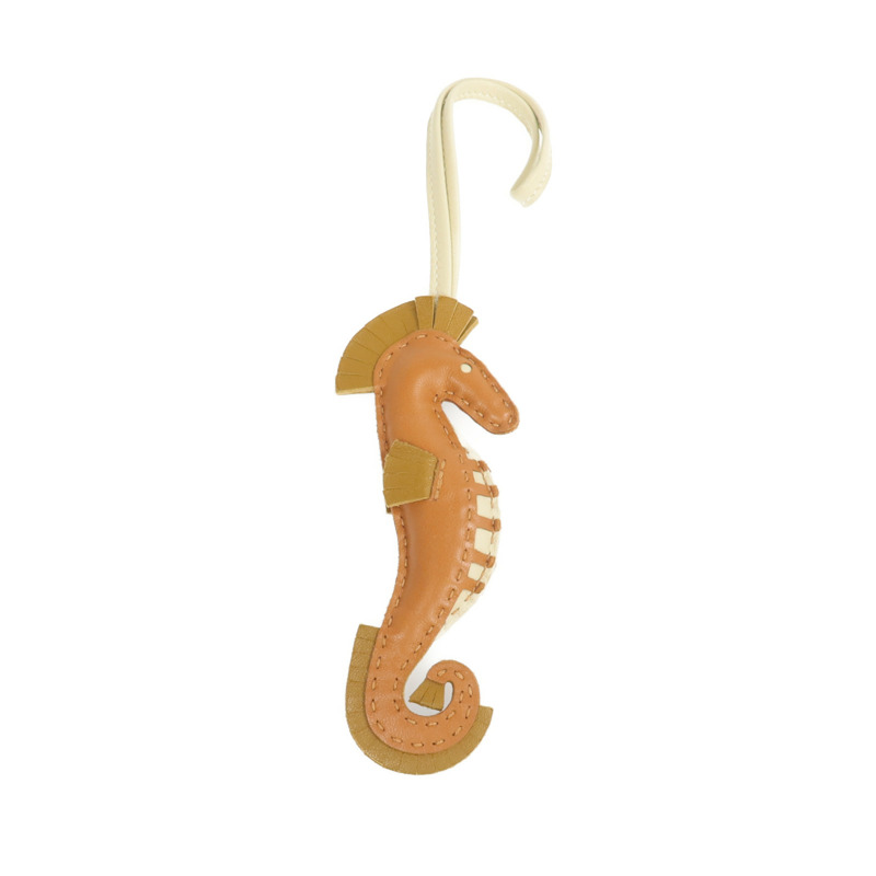 HERMES Milo皮革 Hippo 掛飾-0