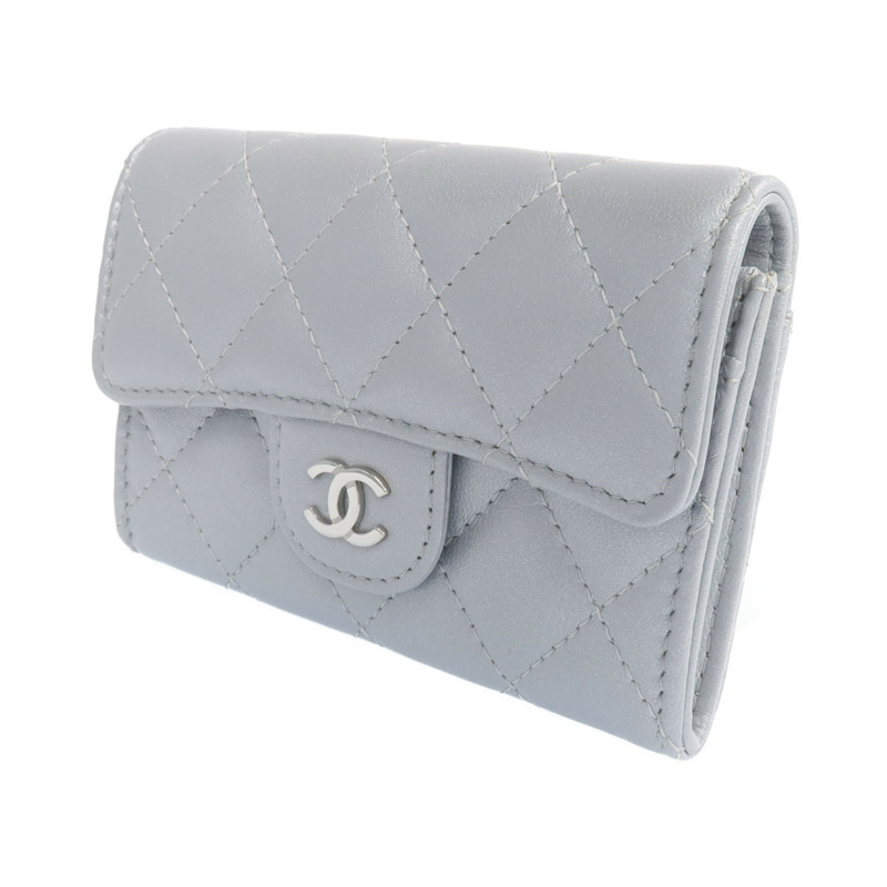 CHANEL 羊皮皮革Card Case銀扣卡片套-2