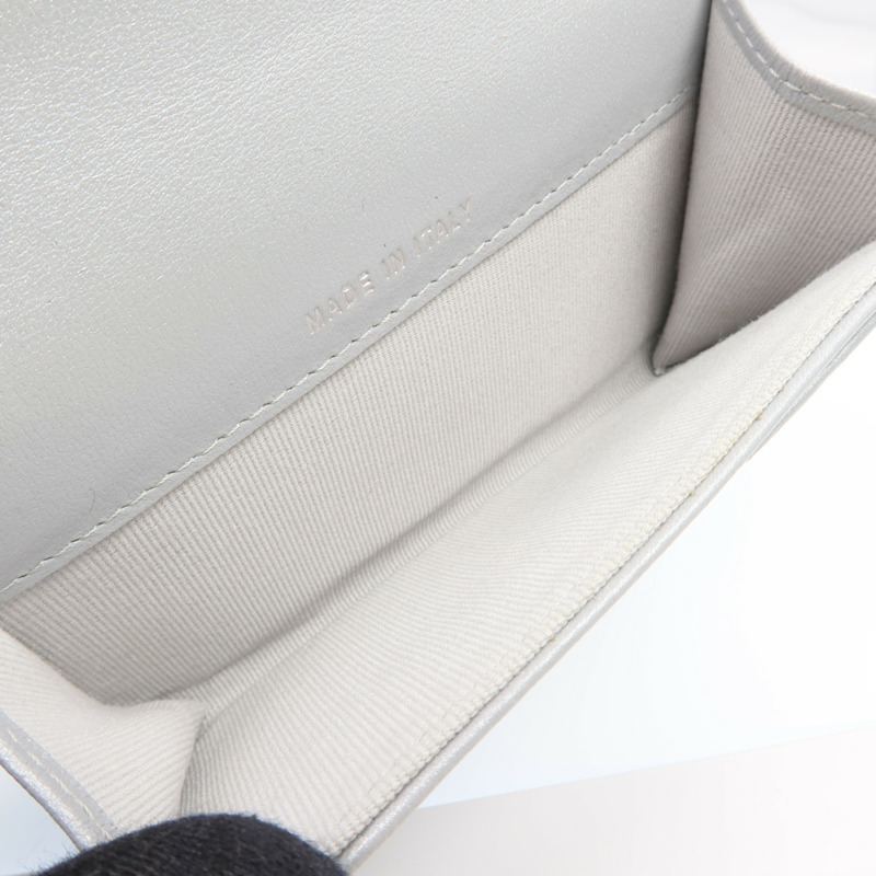 CHANEL 羊皮皮革Card Case銀扣卡片套-12