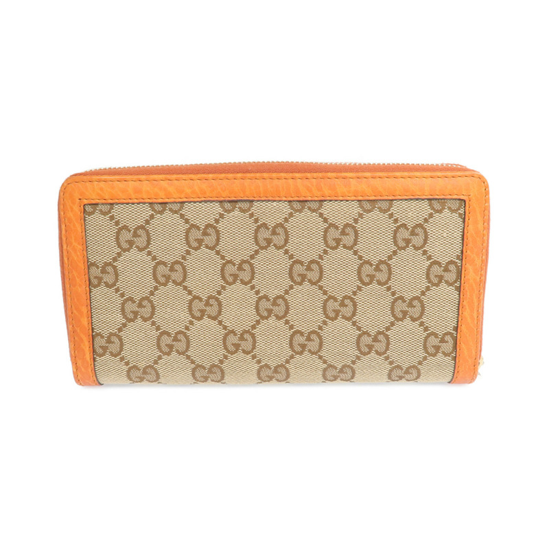 GUCCI 帆布Long Wallet金扣長錢包-1