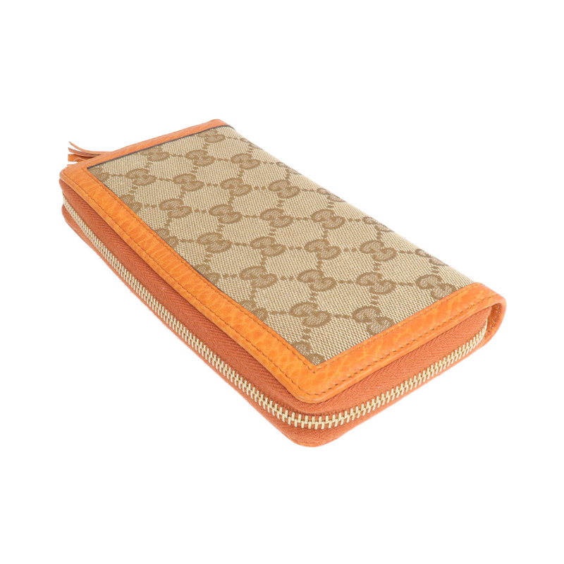 GUCCI 帆布Long Wallet金扣長錢包-4