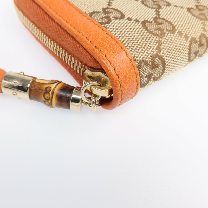 GUCCI 帆布Long Wallet金扣長錢包-7