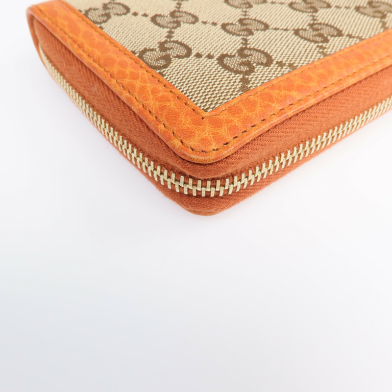 GUCCI 帆布Long Wallet金扣長錢包-8
