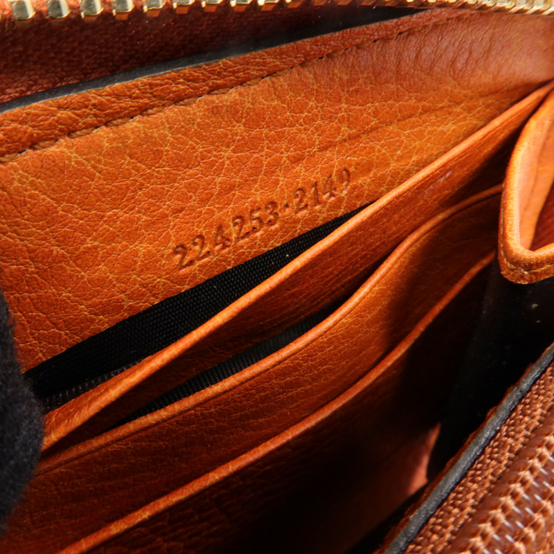 GUCCI 帆布Long Wallet金扣長錢包-14