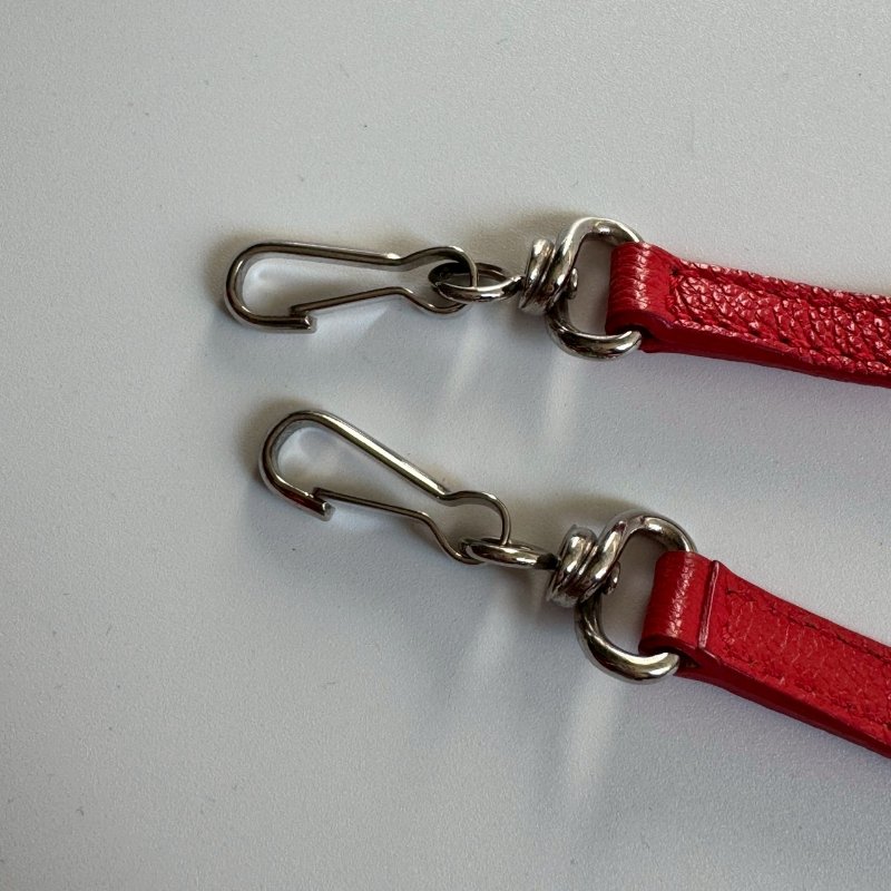 ✨短暫出門無腦帶 BALENCIAGA 紅色牛皮紙袋手提斜背包-9