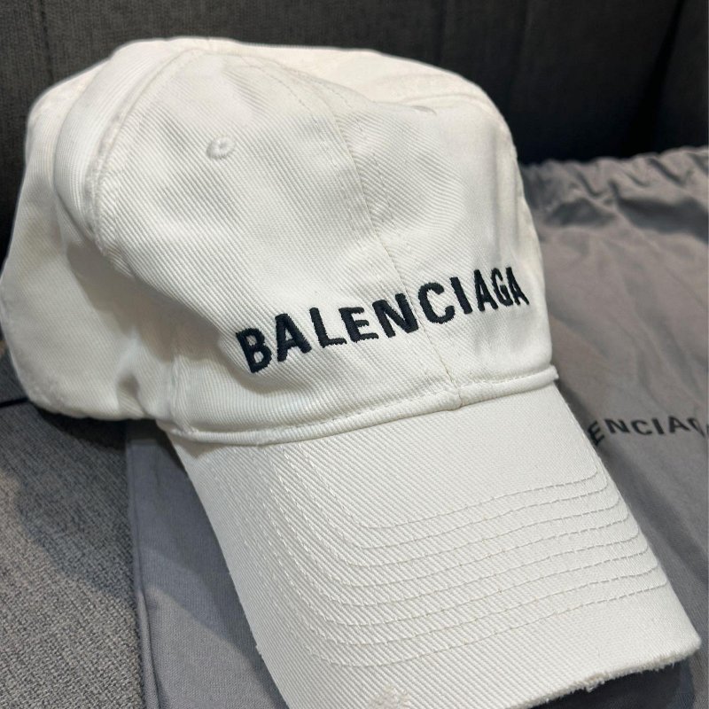 💎Han's house精品服飾💎Balenciaga 巴黎世家刺繡 破損 男女同款 帽子 現貨 原價14200-4