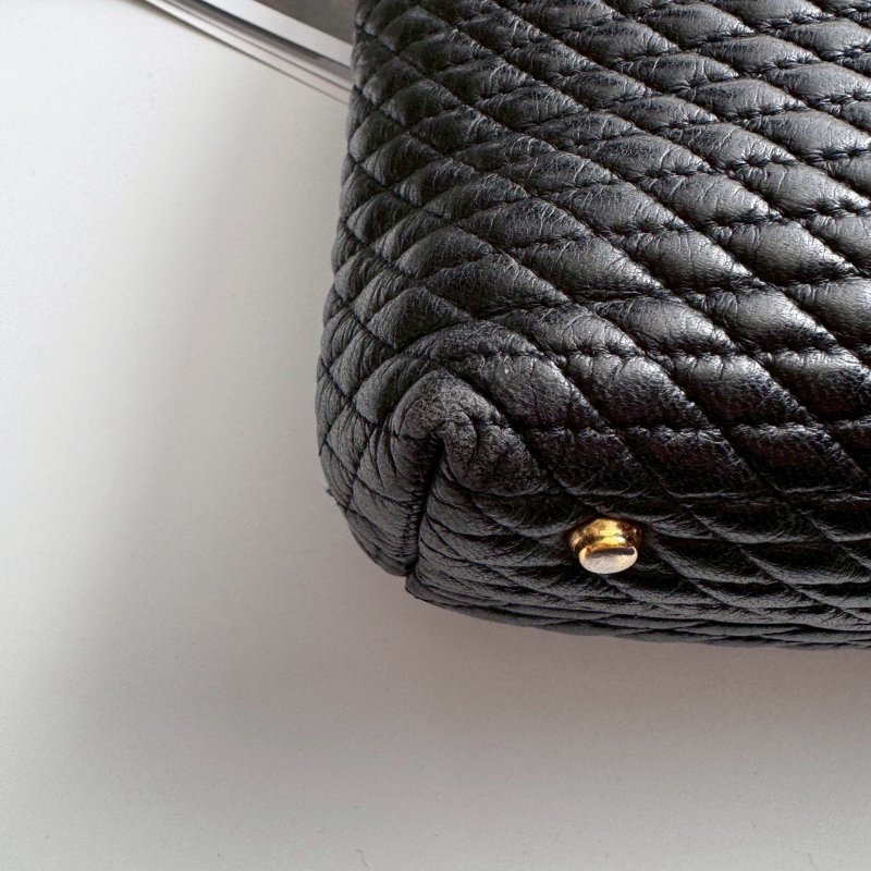 ✨#全往最低 Bally 黑色超軟包身雙鏈肩背包-4